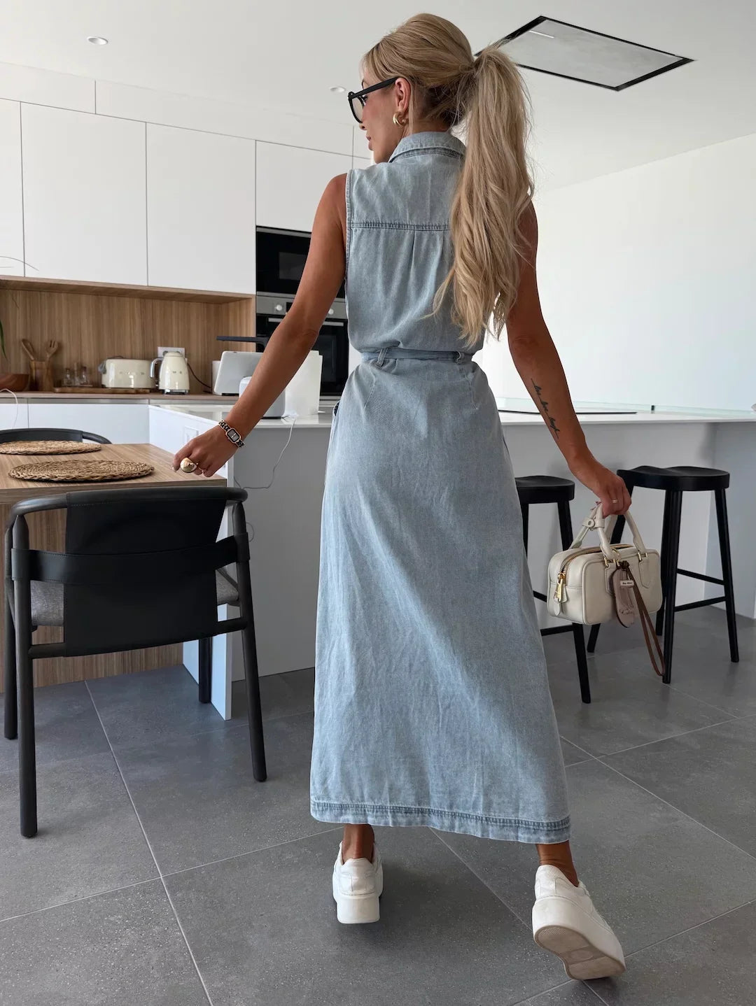 Isabelle | Maxi Denimklänning