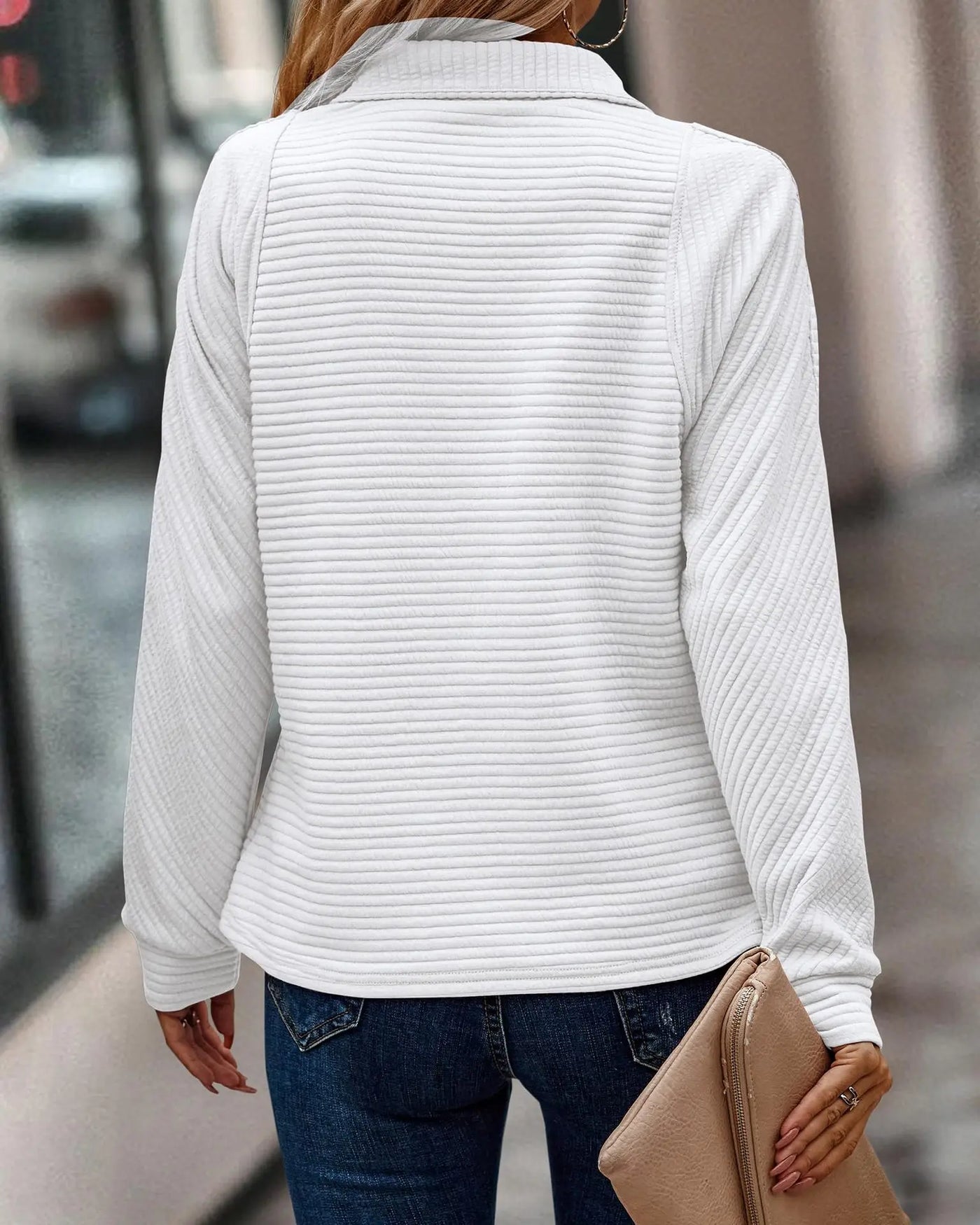 Amelie™ – Elegant V-Hals Tröja