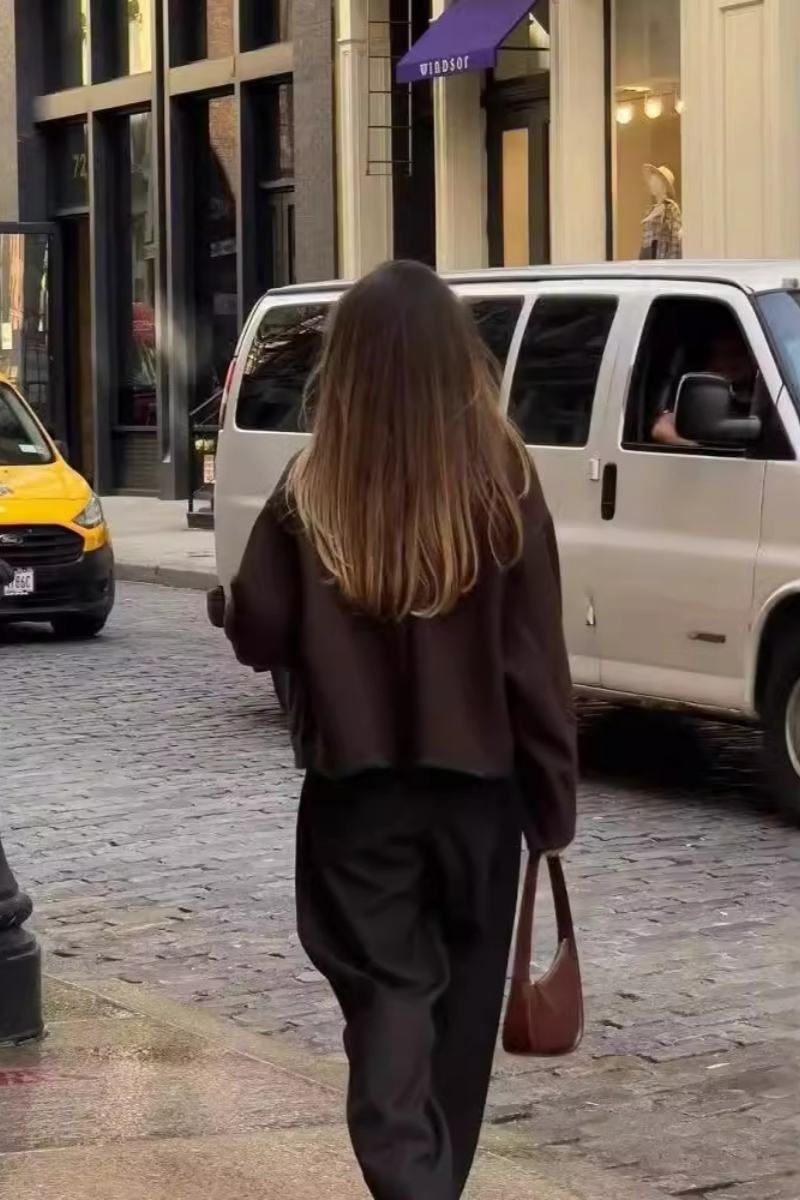 Daniela - Oversized button-down jacka med framfickor