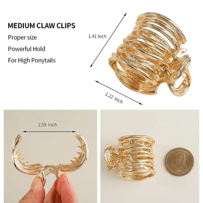 New York™ | Gold Geometric Hair Clip