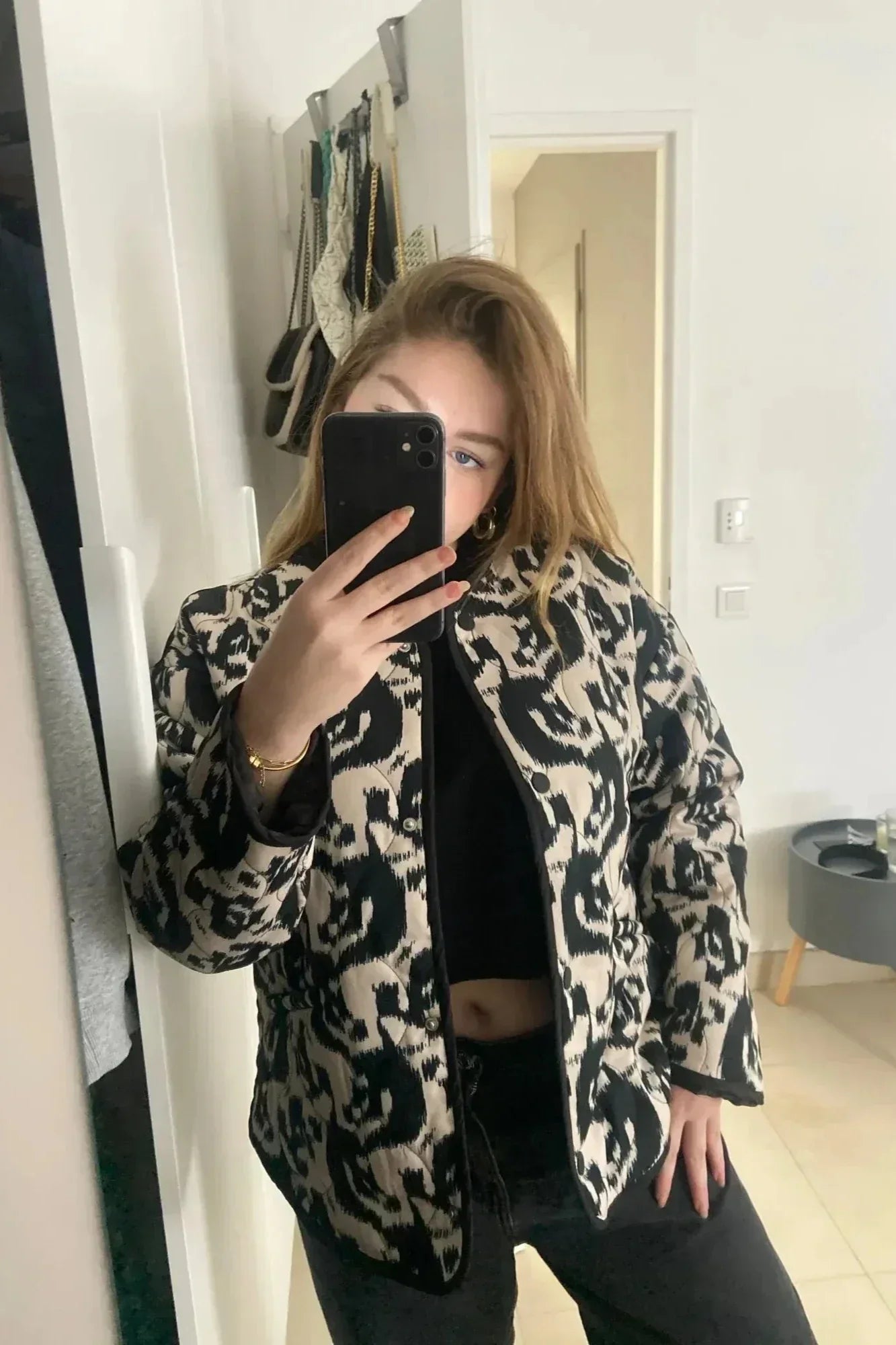 Edith - Bomberjacka med statementtryck
