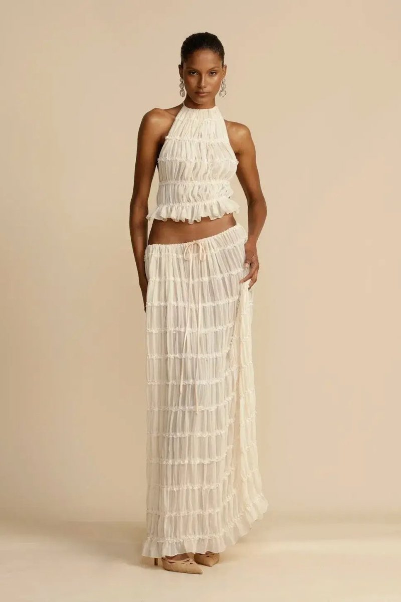 Birgitta - Co-ord set i färgglatt lapptäcke