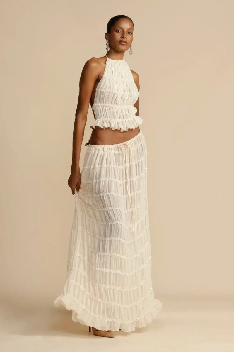 Birgitta - Co-ord set i färgglatt lapptäcke
