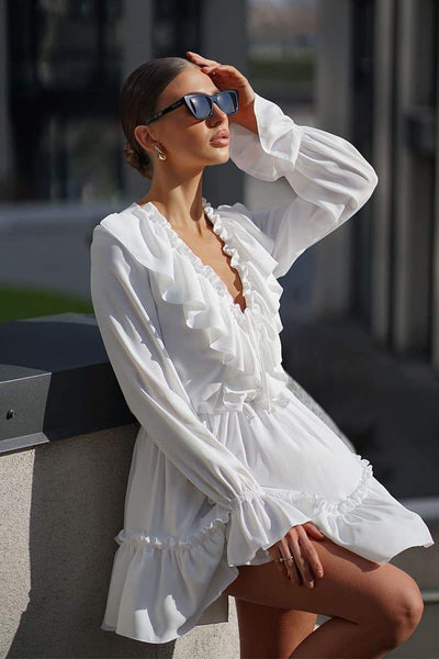 Paula - Elegant midiklänning med ränder